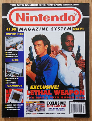 NINTENDO MAGAZINE SYSTEM ISSUE 1 OCT 1992 (w/ ORIGINAL STREET FIGHTER II POSTER)
