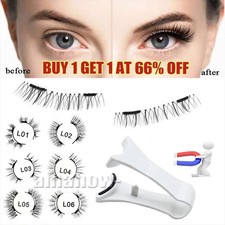 Magnetic Eyelashes Kit Reusable False Eyelashes Helper Magnetic Eyelash Clip set