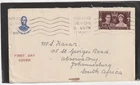1937 GREAT BRITAIN FDC COVER ENVELOPE KGVI CORONATION TO SOUTH AFRICA