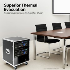 New 12U Rolling Network Server Data Cabinet Enclosure Rack Built-in Handles USA