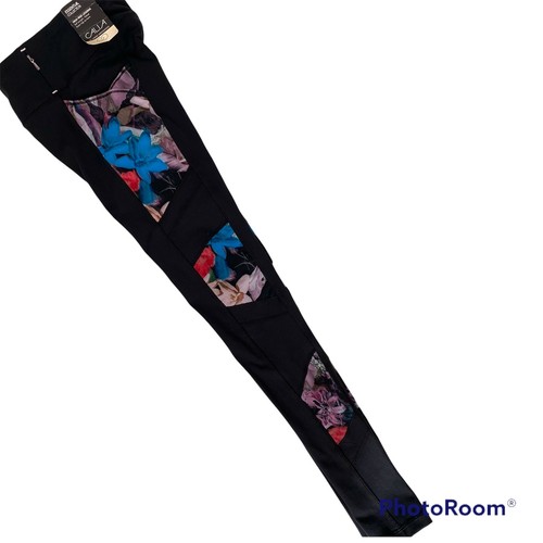 CALIA Essential Mesh Leggings by Carrie Underwood Black Floral Pockets Women XS - Picture 4 of 11