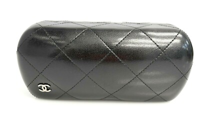 Chanel Large Used Black Quilted Sunglasses Case | eBay display picture 1