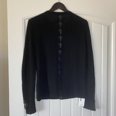 g*d様 Chrome Hearts Cashmere Cardigan ジャケ Chrome Hearts Cashmere Brown Triple Cross Patch Cardigan - SRM