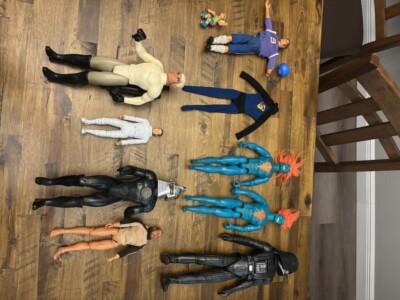Rare Hard To Find vintage action figure lot Star Wars Etc