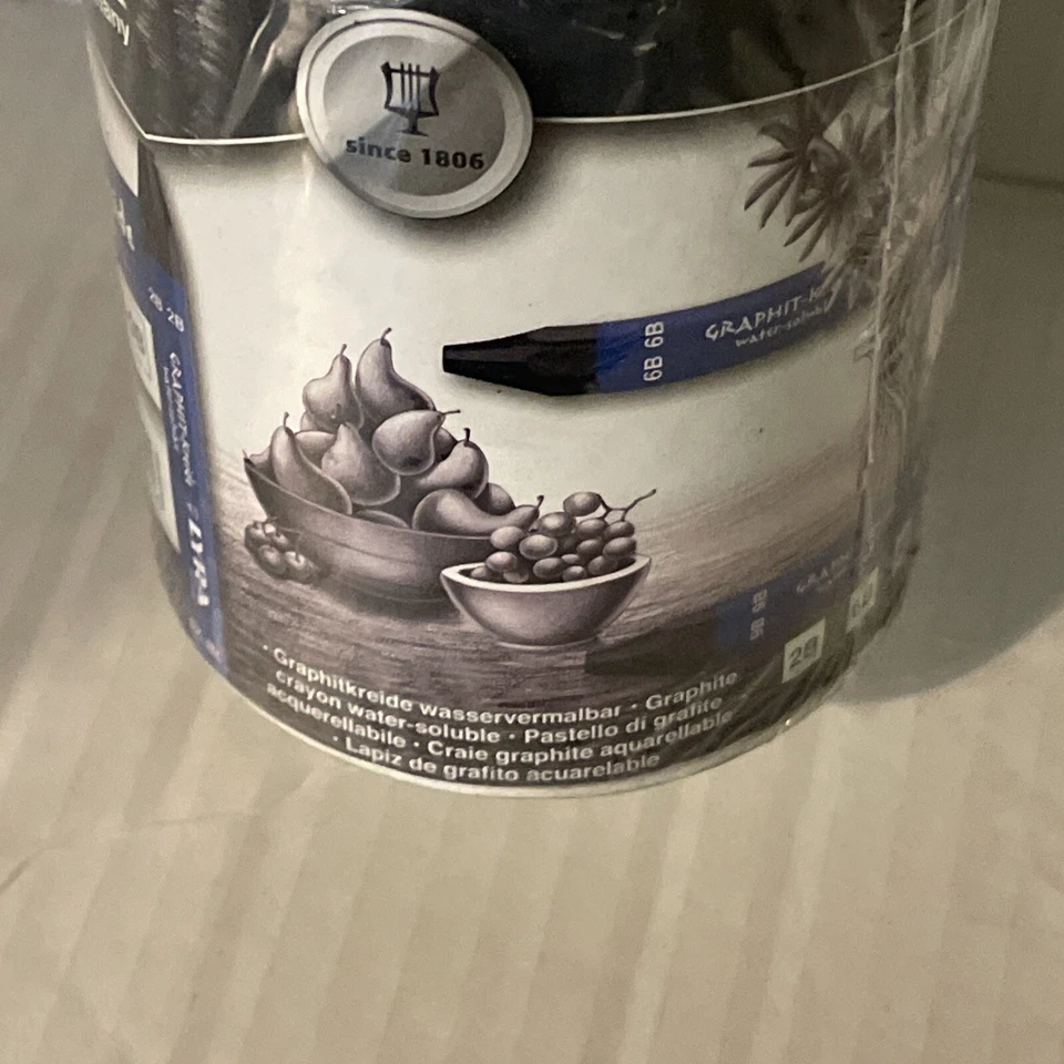 Lrayones solubles en agua Lyra grafito 24/paquete surtidos 2B, 6B, 9B L5633240 Foto 3 de 4