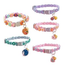 Colorful Flower Collar for Cat Bell Collar Decorative Dog Colla