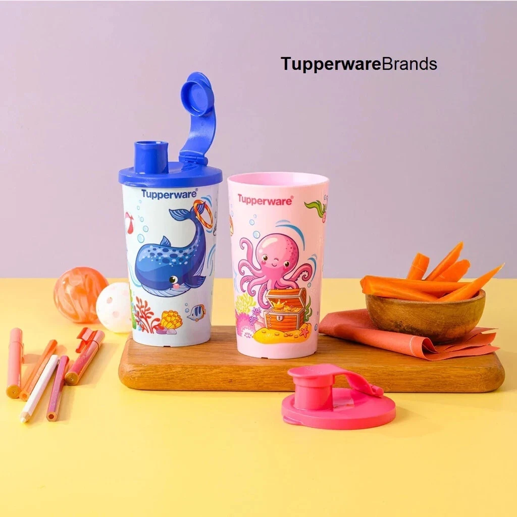 Tupperware Kids Whale and Octopus Tumblers