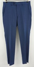 New 190 Michael Kors Airsoft Stretch Men's 32 x 32 Modern Fit Blue Suit Pants