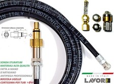 SONDA STURATUBI PER IDROPULITRICE LAVOR E FASA BOCCOLA CORTA KIT 4UGELLI 6METRI