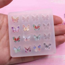 Mini Butterfly Silicone Mould DIY Epoxy Resin Casting Fondant Cake Baking Moulds