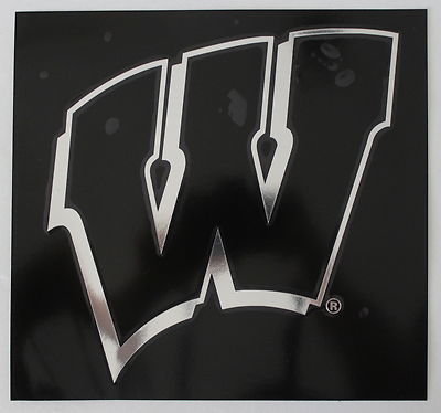 Wisconsin Madison Sticker University Of Wisconsin-Madison Lic Chrome Sticker Qlty NCAA Car Window ...