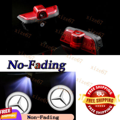 2x For Mercedes Benz C-Class W204 Cars Door Light LED HD Projector Ghost Shadow