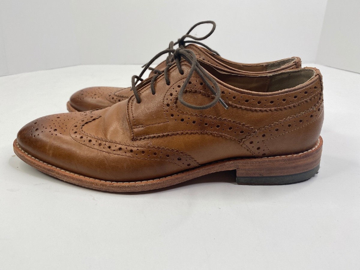 Johnston Murphy J&M 1850 Wingtip Oxford Leather Size 10M Model 20-3680 Johnston & Murphy J&M 1850 Oxford Men 9M Dress Shoes Brown  main image 2