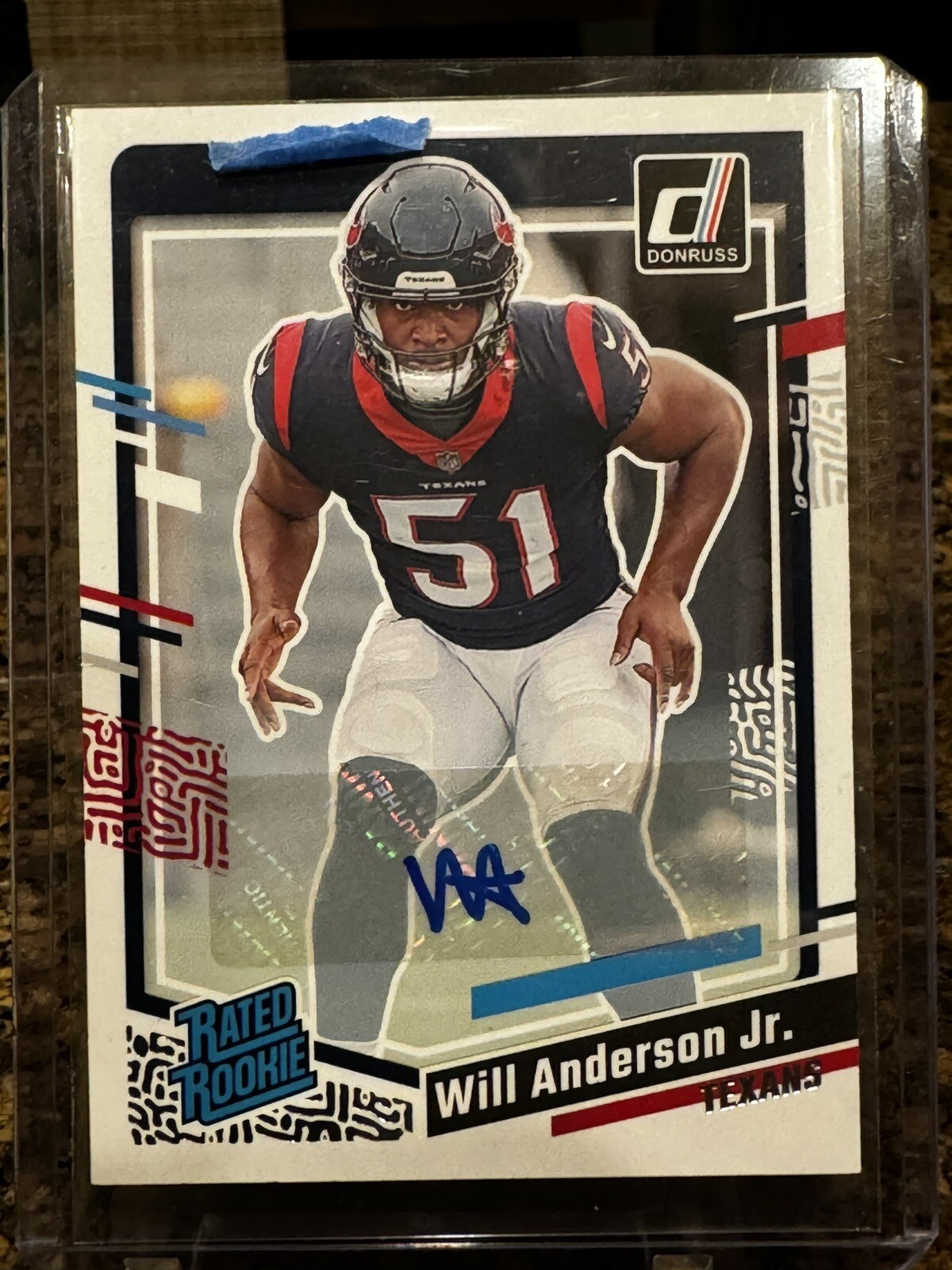2023 Donruss Will Anderson Rated Rookie Autograph Texans  Auto #342