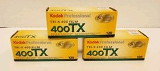 Lot Of 3 Kodak Tri-X Pan 400TX 120 Black  White Negative Film Expired 11/2006