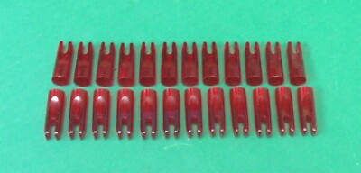 12 Impen Nature Per Frecce Bohning Classic Nocks 11/32 - Colore Rosso
