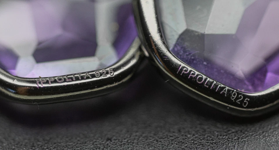 IPPOLITA  Amethyst Diamond Wicked Sterling Silver Drop Earrings - Image 4 of 4