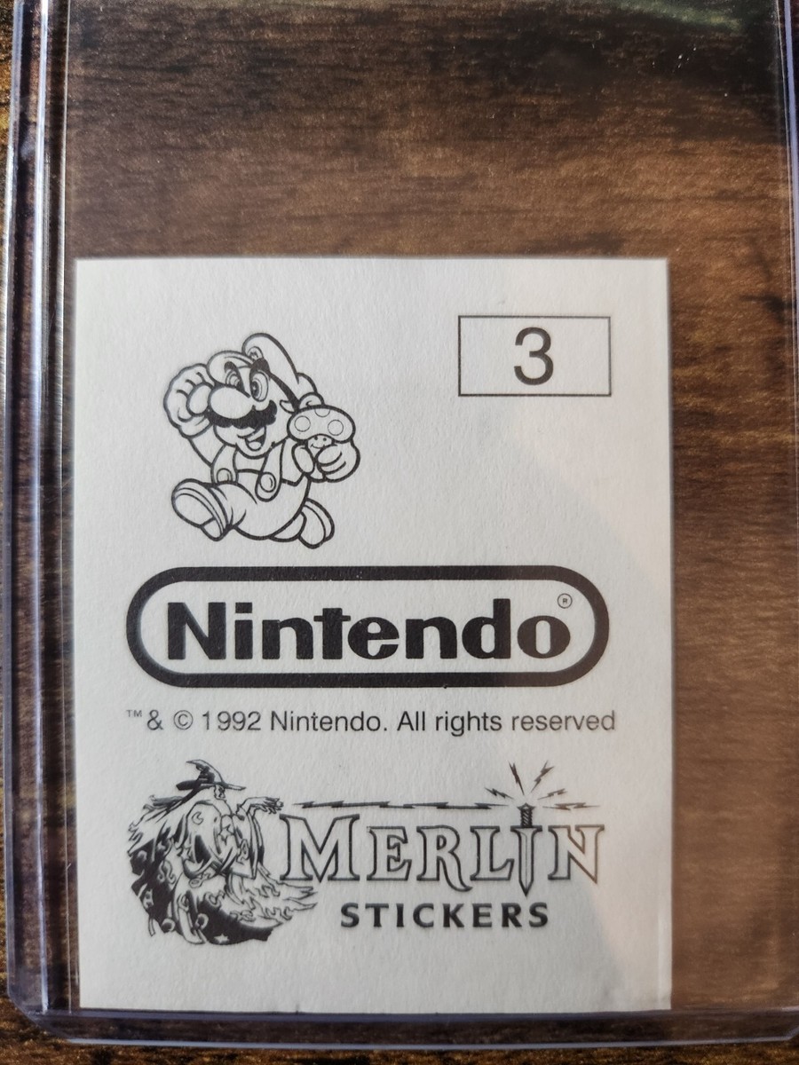 Maririnページ 1992 Merlin Nintendo Sticker Album Super Mario Bros. 3 Cover