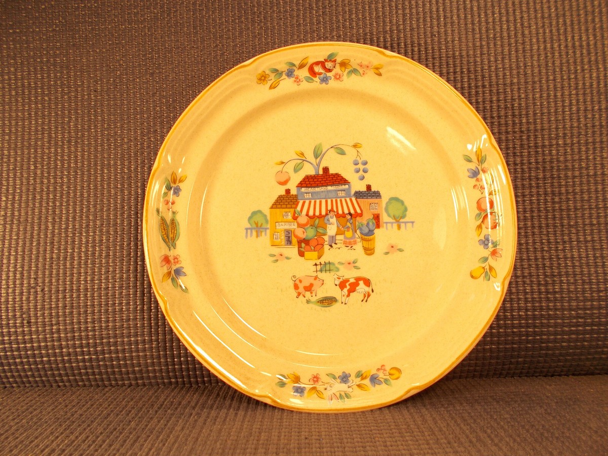 International Dinnerware Heartland Village Pattern Salad Plate 7 5