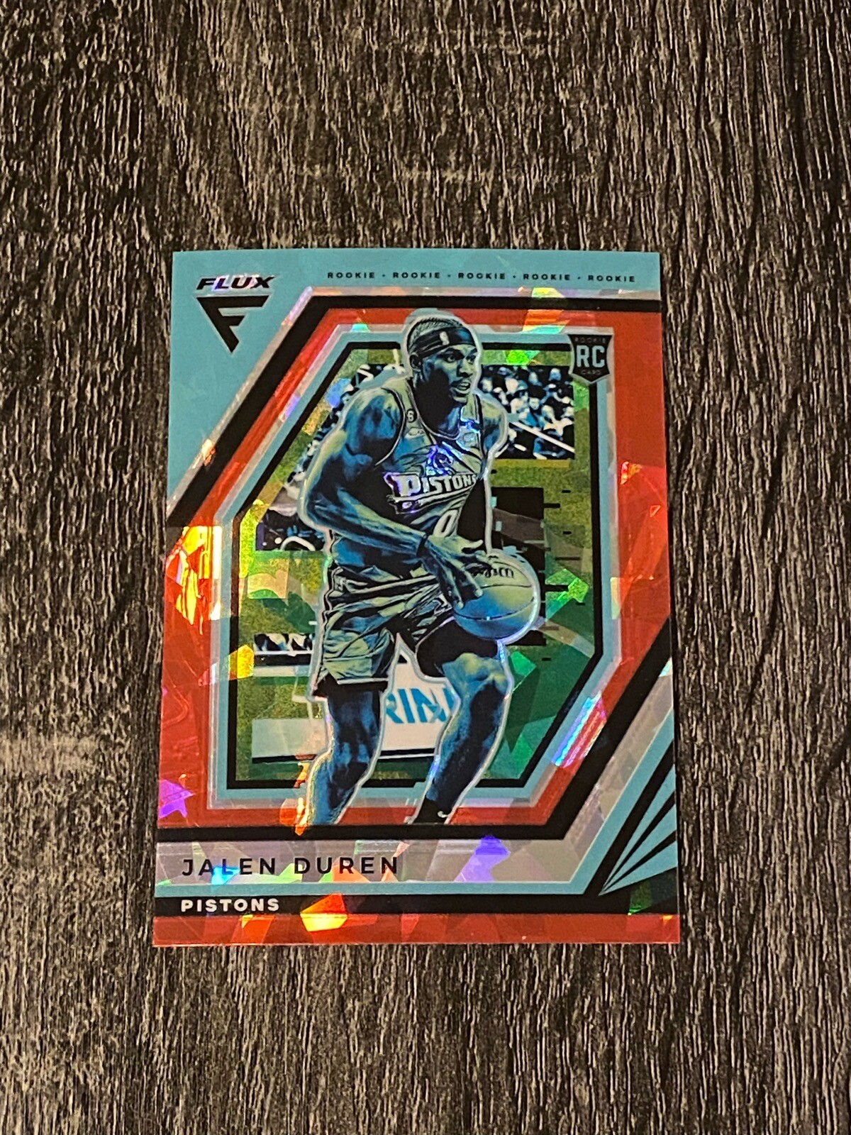 2022-23 Flux Jalen Duren Red Ice Prizm RC #226 | Detroit Pistons
