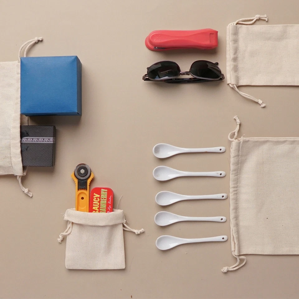 Biglotbags - Premium Canvas Cotton Double Drawstring Reusable Muslin Bags - Image 4 of 4