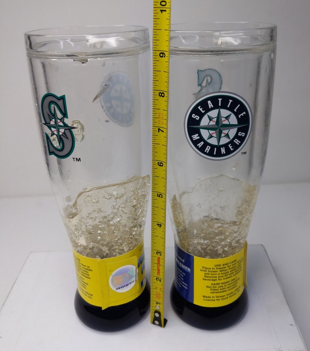 Mariners Cups MLB Seattle Mariners Crystal Freezable Pilsner Cup/ mug 18 oz NEW set ...