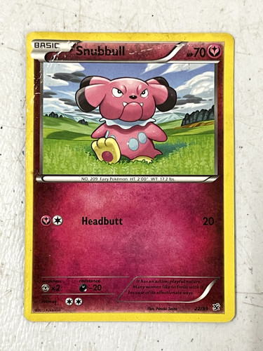Pokemon TCG - Snubbull - 22/39 - XY Kalos Starter Set