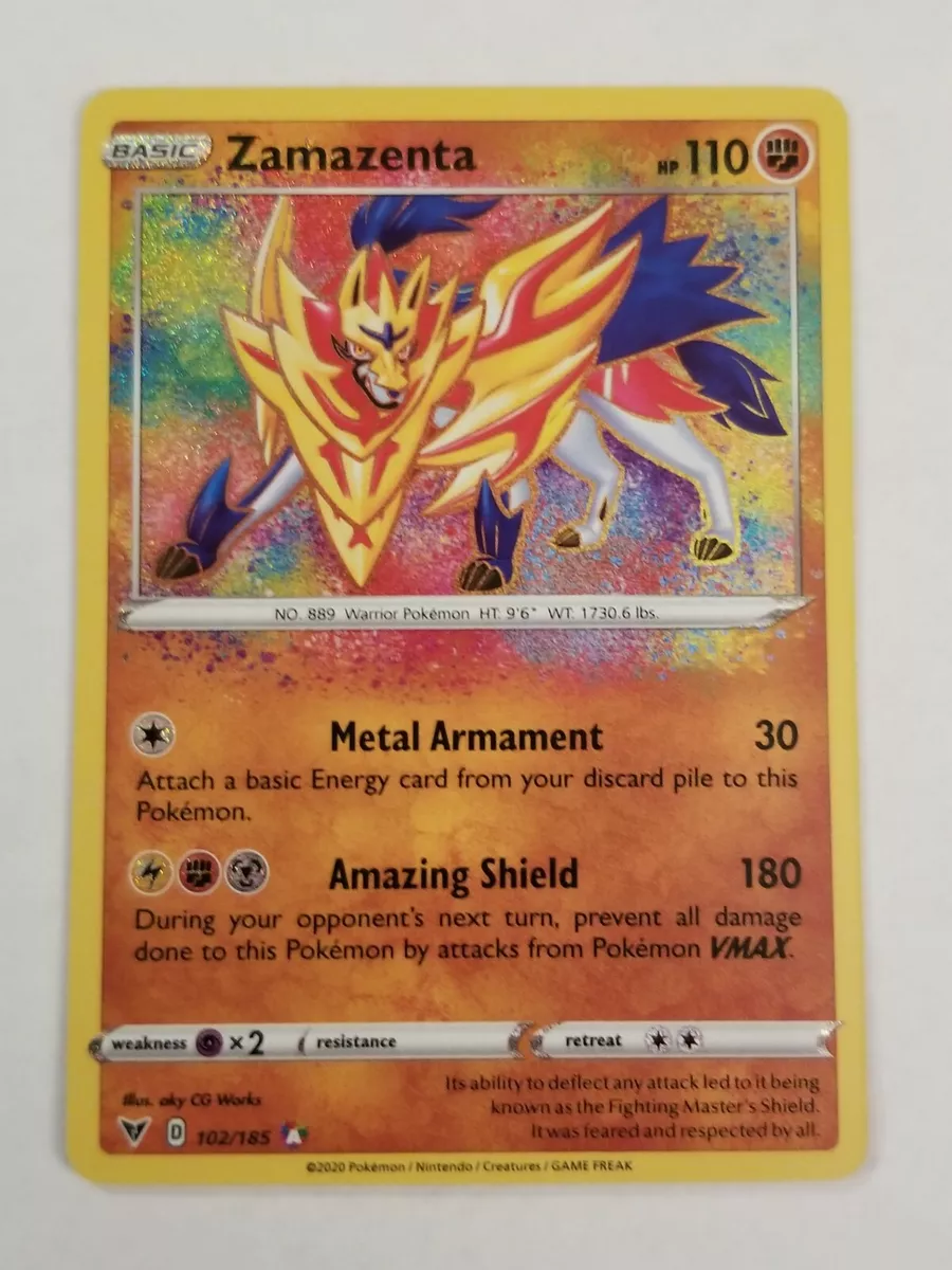 Zamazenta 102/185 Amazing Rare Vivid Voltage Pokémon TCG Near Mint