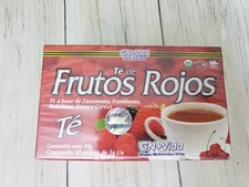 Tea Red Fruits Strawberry & Raspberry Flavor 30 Teabags - Te Fruto Rojo