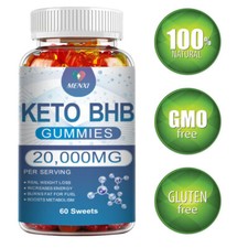 Keto BHB Gummies Fat Burner Weight Loss Supplement Suppress Appetite 20000mg