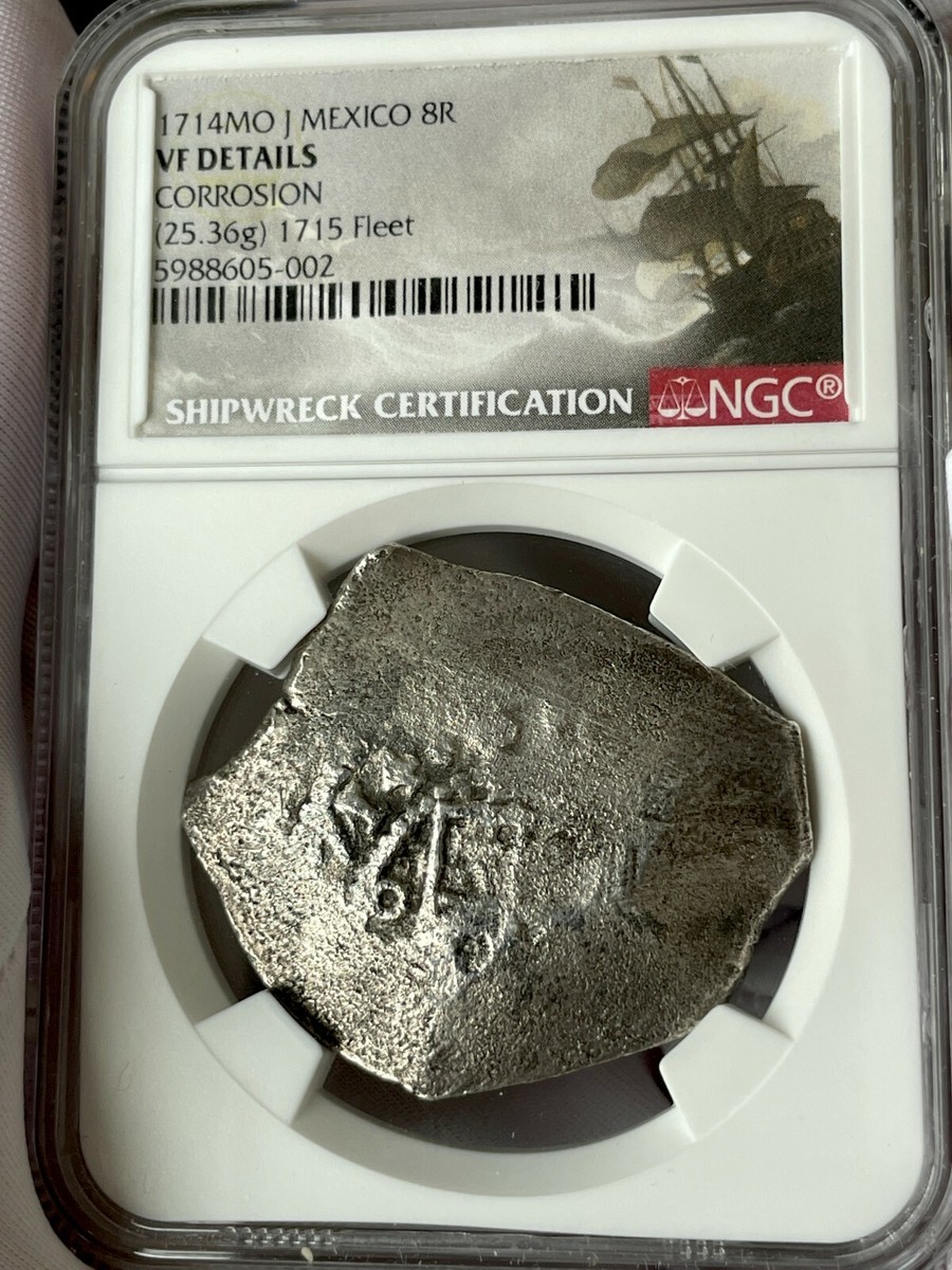 MEXICO 8 REALES 1714 DATED 1715 FLEET PIRATE SILVER COINS