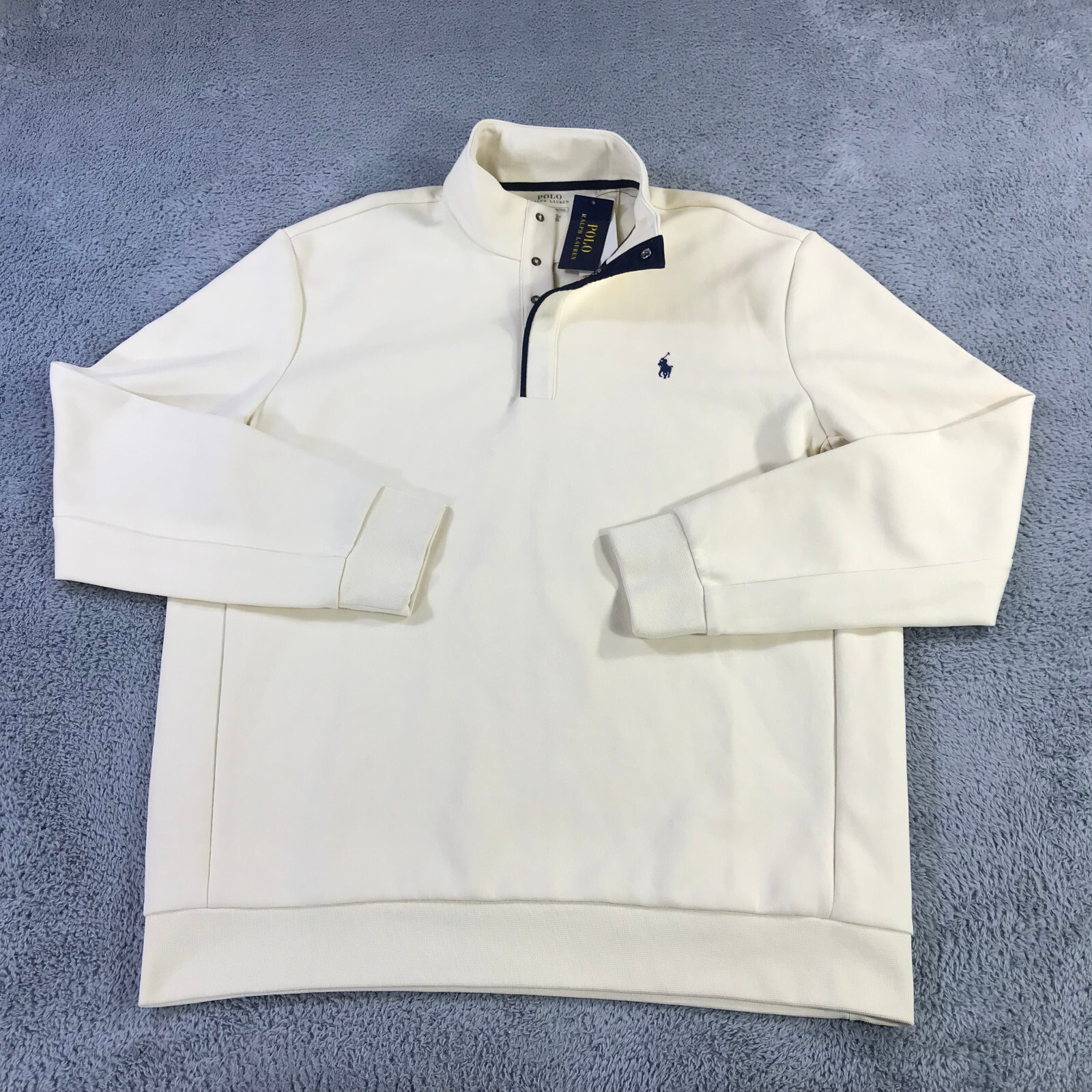 Polo Ralph Lauren Maglione Uomo Extra Large T Snap Pony Performance Felpa