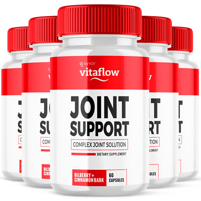 Vitaflow Joint Support Pill Natural Freedom to Move Vitamin Formula 300 Capsules