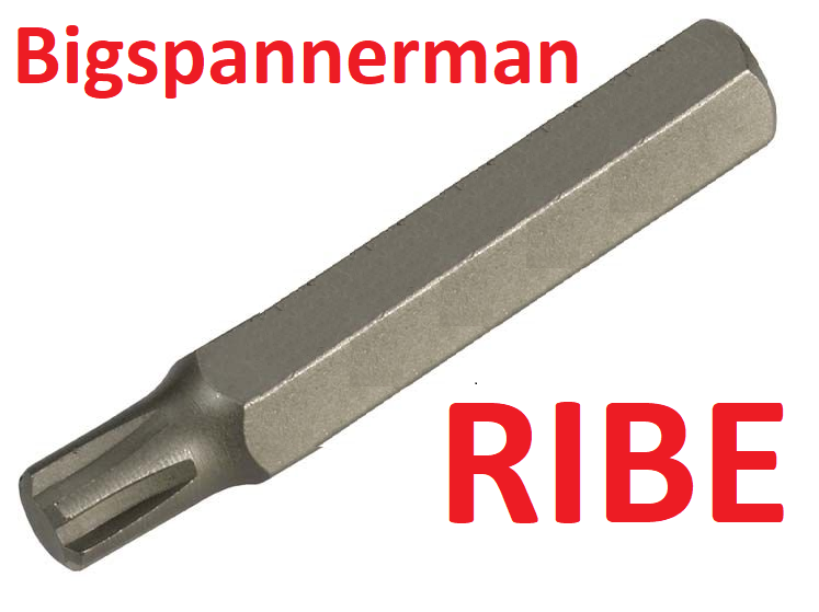 M12 RIBE BIT - 6 Point Socket 10mm Hex Drive BETWEEN 75 AND 100mm long ...