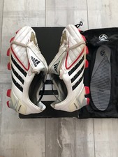 Adidas Predator Powerswerve White Leather Football Cleats US8 1/2 UK8 EUR42