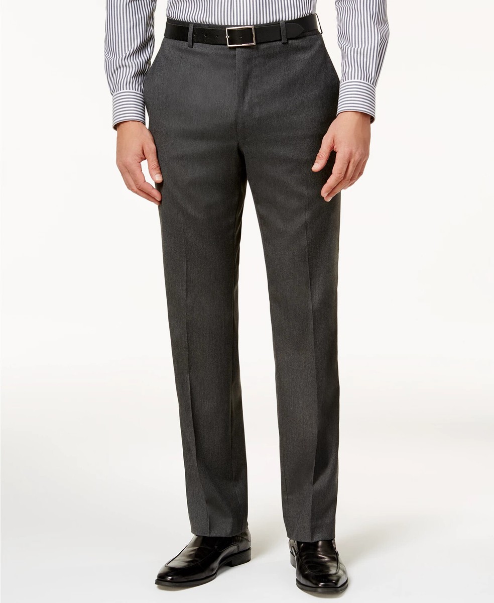 lauren ralph lauren solid ultraflex classic-fit dress pants Men's Microtwill Product Details Button closure