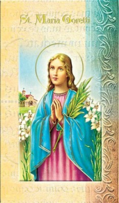 St. Maria Goretti Bi-Fold Biography & Prayer Card Pack of 10 NEW Catholic