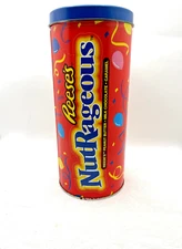 Vintage Reese's NutRageous Candy Collector Tin ~ 9" x 4"