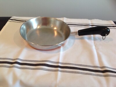 Vtg RevereWare Copper Bottom 7'' Skillet Fry Pan No. 95.