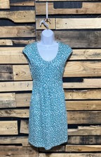 Womens Boden Margo Green Geometric Casual Dress Size 2 With pockets