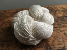 Undyed Natural White 70% Merino 30% Silk Yarn, 3 Ply, OEKO-TEX® Yarn