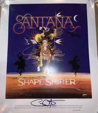 CARLOS SANTANA HAND SIGNED RARE LITHOGRAPH