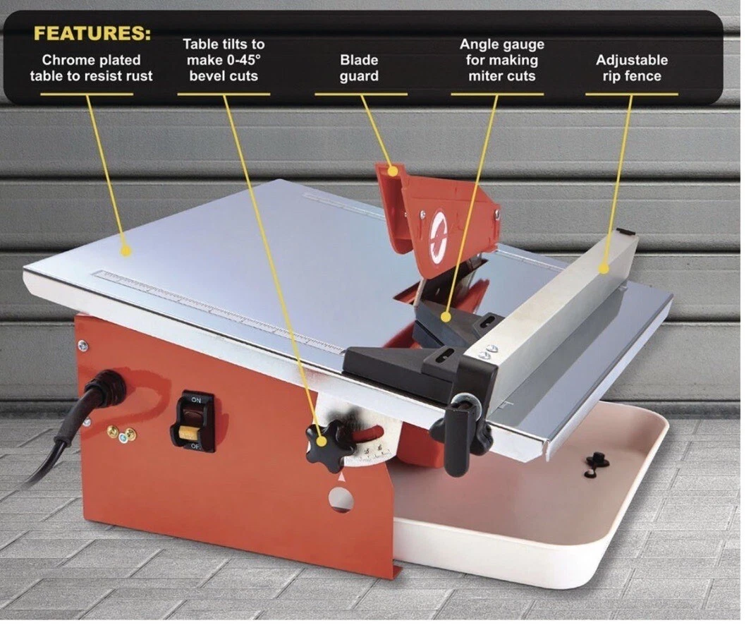 NEW Chicago Electric 7 Portable Dry Wet Tile Saw 7 NEW IN BOX