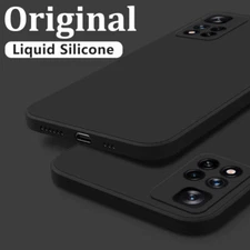 For Xiaomi Redmi Note 12 11 Pro K50 13T Liquid Silicone Soft Angle Case Cover