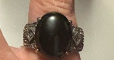 Black Onyx .925 Silver Ring  NWOT  Flawless 