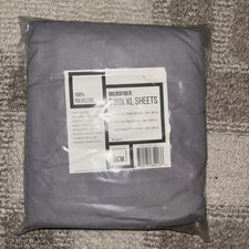 NEE Twin XL 3-Piece Sheets Set With Pillow Case Microfiber Gray