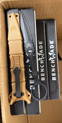 #ad Benchmade SOCP Dagger 176BKSN Sand Sheath Black Coated Fixed Blade Knife $60.00