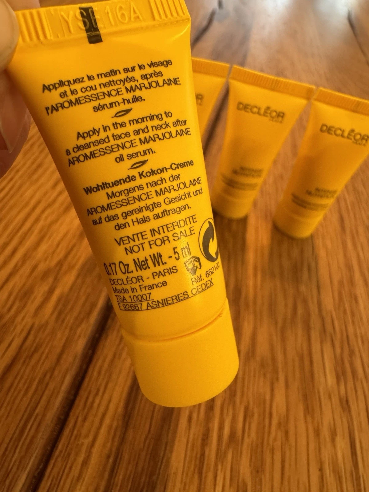 Decleor Intense Nutrition Nourishing Cocoon Cream 4x 5ml Bottles 20ml Total New 3