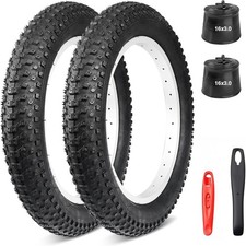 76-305 16x3.0 Inch E-Bike 16x3.0" 2 Tires 2 Inner Tubes 2 Tire Levers