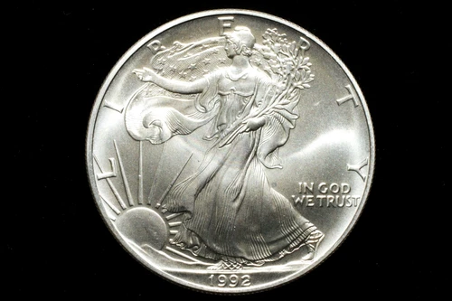 1992 U.S. Mint American Eagle 1 Oz. Silver (.999 Fine) Coin UNC
